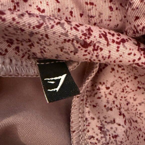 Gymshark Chalk Women's Mallow Purple Splatter Leggings Size S - Picture 10 of 13